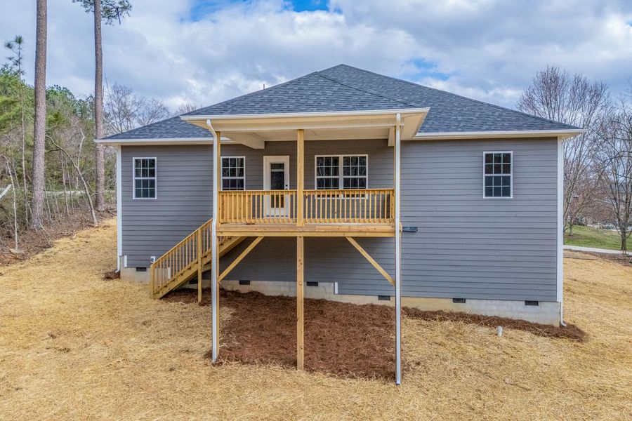 Exterior details and patio area of a home in Crystal Village, Albemarle (Image 13).