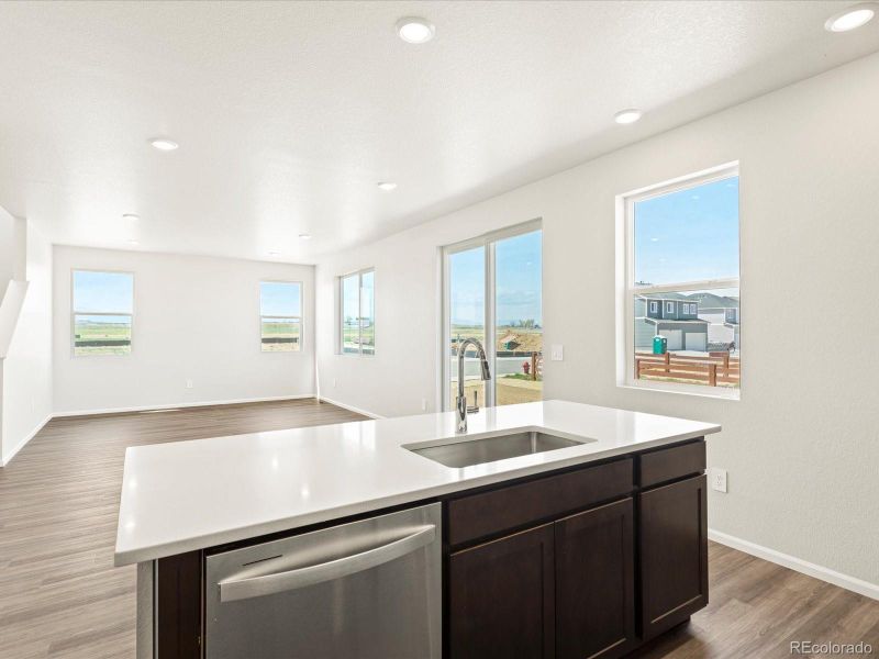 Furnished interior view inside a new home in Revere at Johnstown, Johnstown (Image 9).