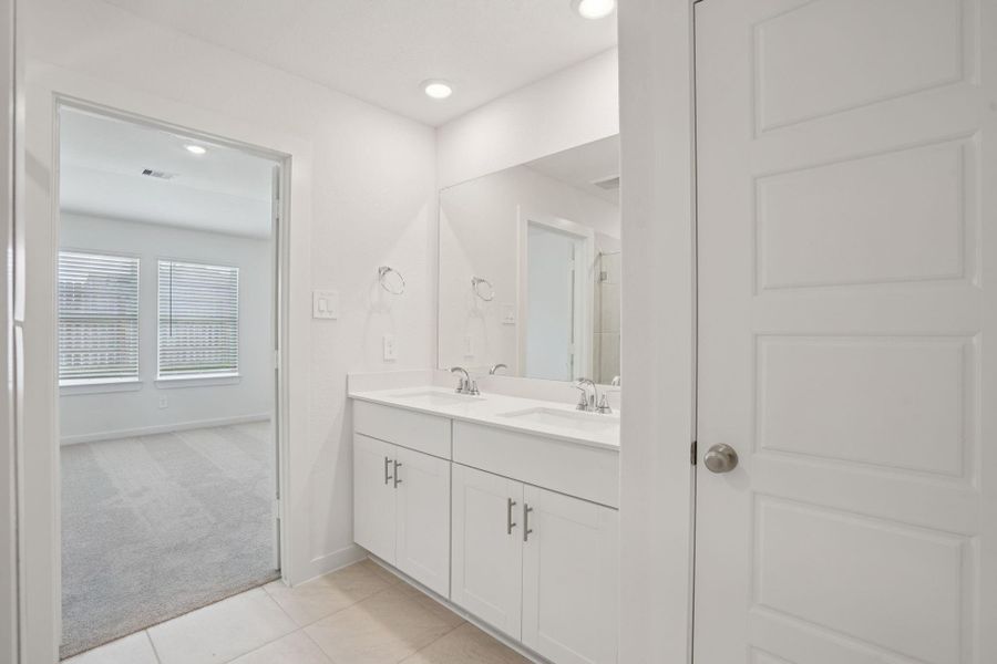 Furnished interior view inside a new home in Pine Lake Cove - Traditional Series, Montgomery (Image 12).