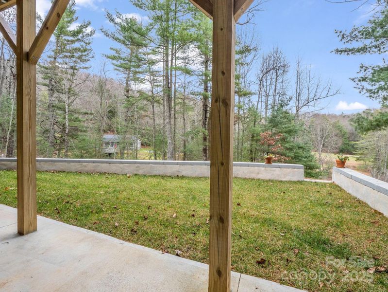 Exterior details and patio area of a home in , Black Mountain (Image 28).