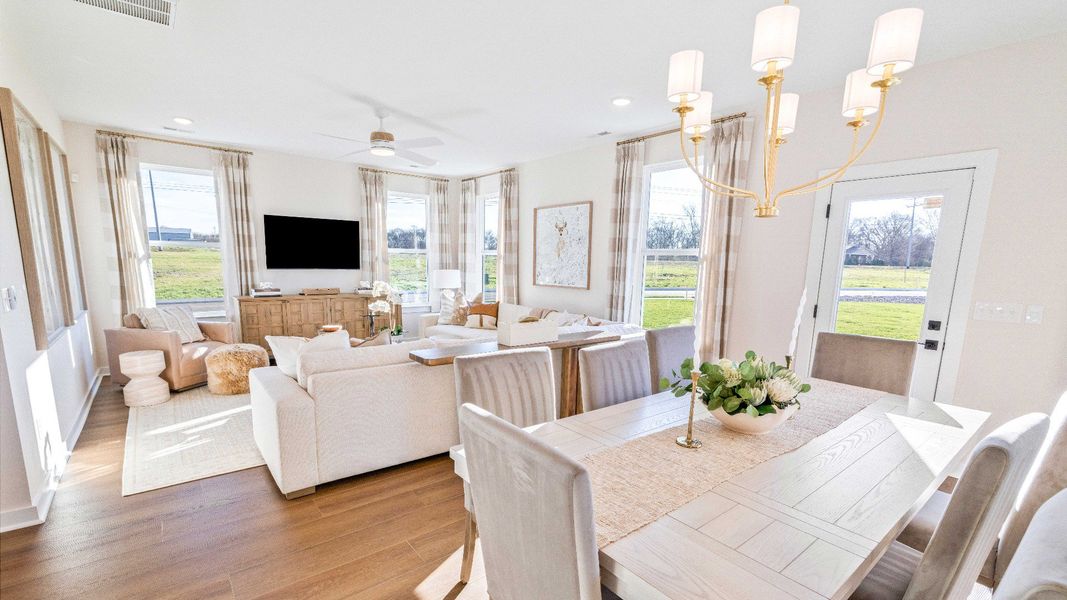 Representative furnished interior of a home built from the Bedford by DRB Homes in Cottages of Bearwood, Mount Pleasant (Image 10).