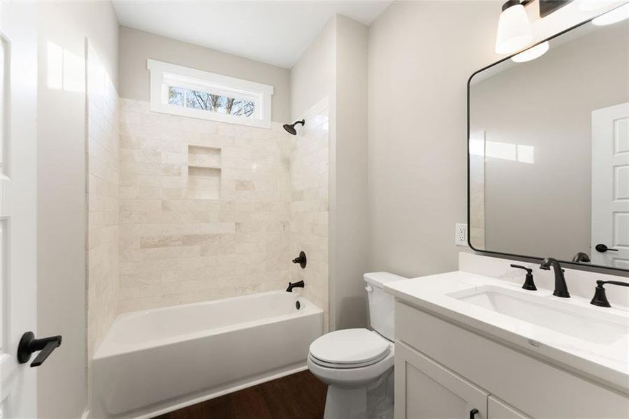 Furnished interior view inside a new home in , Sautee Nacoochee (Image 11).