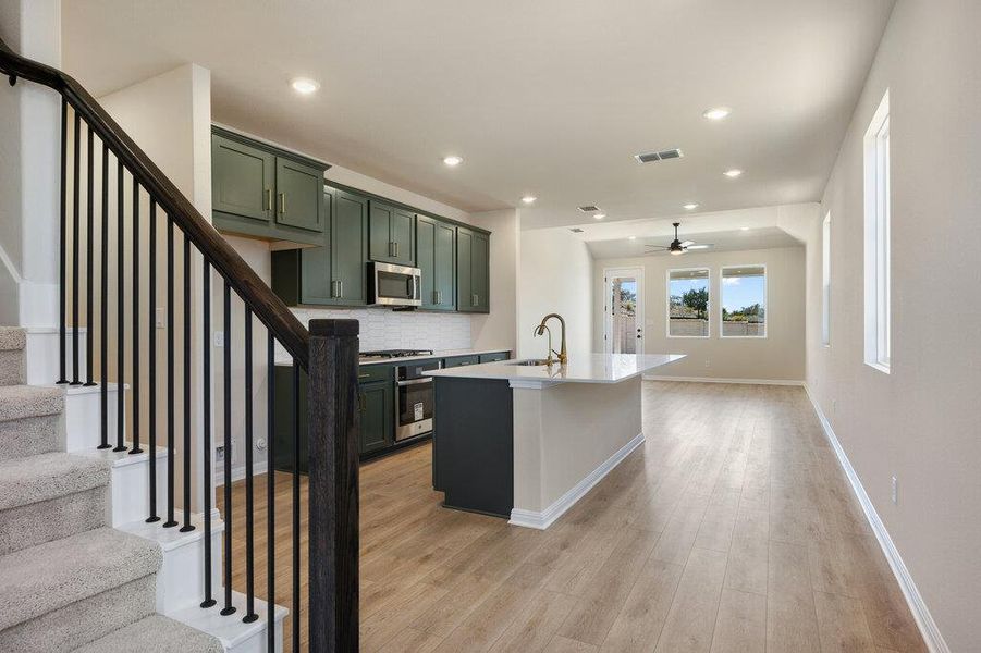 Furnished interior view inside a new home in Cannon Ranch, Dripping Springs (Image 9).