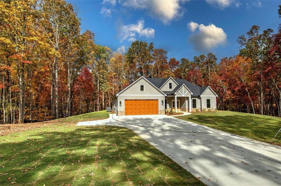 Front exterior of a new home in , Rockmart, GA, highlighting curb appeal (Image 1). Front exterior of a new home in , Rockmart, GA, highlighting curb appeal (Image 1).