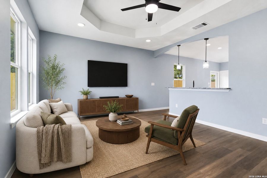 Furnished interior view inside a new home in , San Antonio (Image 5).