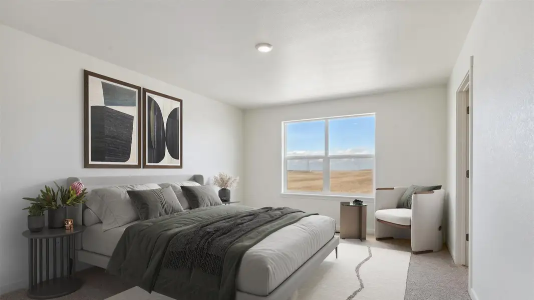 Furnished interior view inside a new home in Spring Valley Ranch, Elizabeth (Image 8). Furnished interior view inside a new home in Spring Valley Ranch, Elizabeth (Image 8).