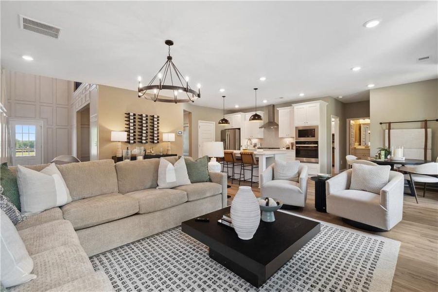 Furnished interior view inside a new home in Westwind Estates, Hampton (Image 44).