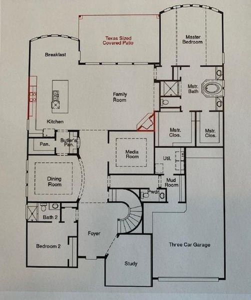 2D floor plan layout of this home in , Cypress, TX (Image 2). 2D floor plan layout of this home in , Cypress, TX (Image 2).