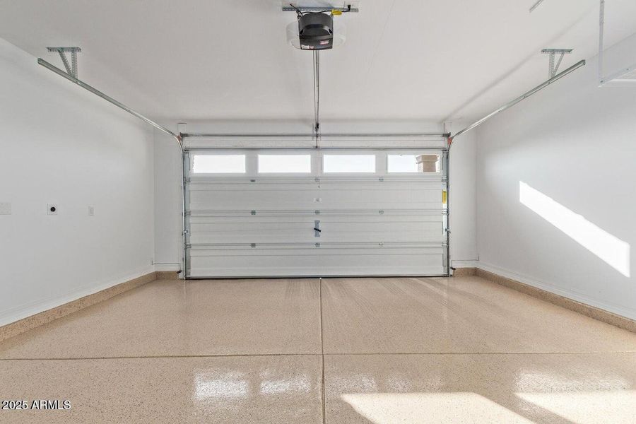 Garage with Epoxy Flooring
