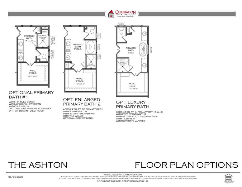 2D floor plan layout for the Ashton by Celebration Homes in Ashlyn, Fairview, TN (Image 16).