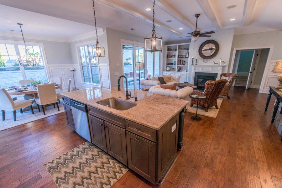 Representative furnished interior of a home built from the Claremont by Bill Clark Homes in The Sanctuary at Sunset Beach, Sunset Beach (Image 14). Representative furnished interior of a home built from the Claremont by Bill Clark Homes in The Sanctuary at Sunset Beach, Sunset Beach (Image 14).