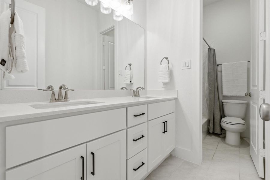 Furnished interior view inside a new home in Elyson, Katy (Image 34).