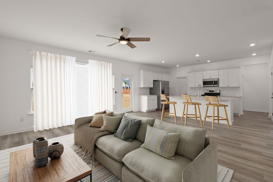 Furnished interior view inside a new home in , Summerville (Image 18). Furnished interior view inside a new home in , Summerville (Image 18).