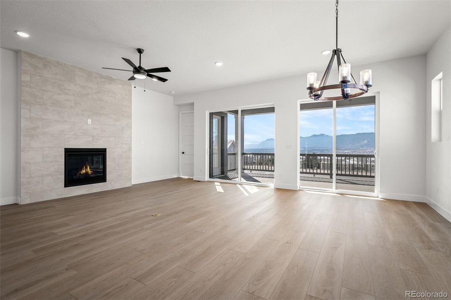 Spacious, unfurnished interior of a new home in Cloverleaf – Mountainview Collection, Monument (Image 23).