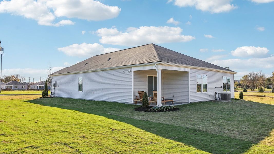 Representative exterior photo of a completed home built from the CALI by D.R. Horton in Woodbridge Glen Single Family, Lebanon, TN (Image 20).