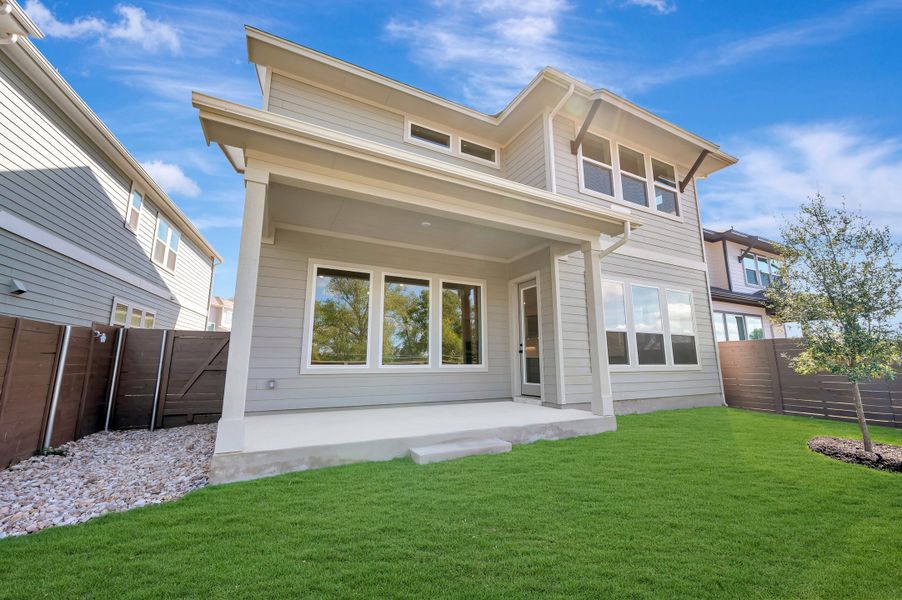 Exterior details and patio area of a home in Double Creek Crossing, Round Rock (Image 4). Exterior details and patio area of a home in Double Creek Crossing, Round Rock (Image 4).
