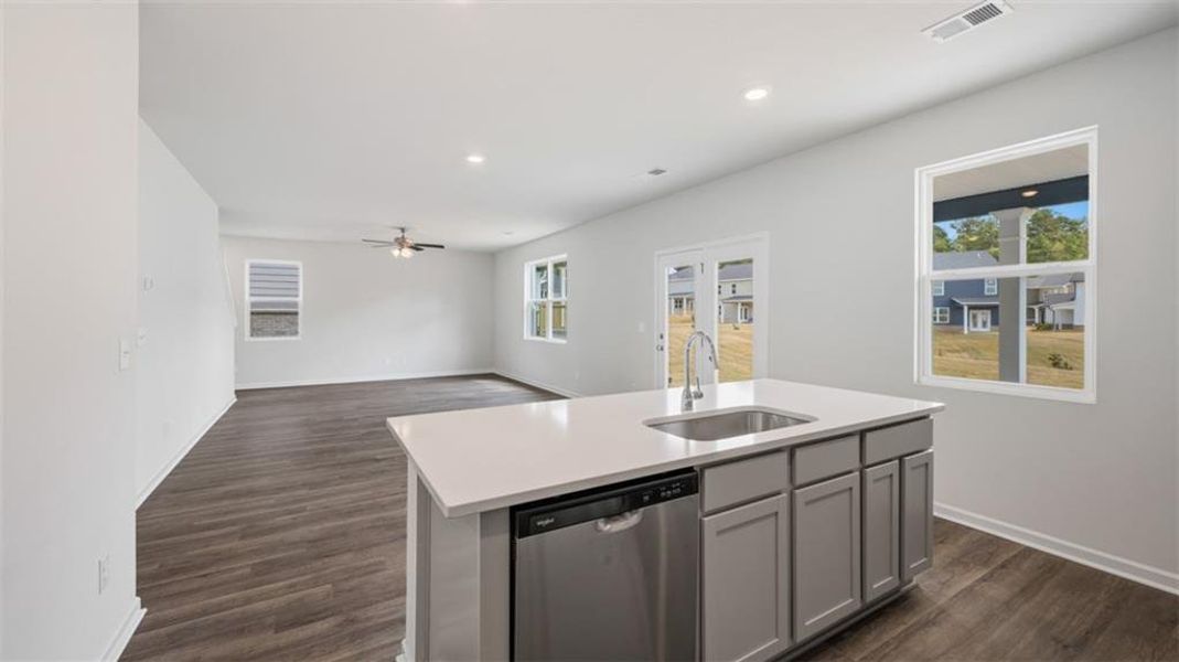 Furnished interior view inside a new home in Twin Lakes, Hoschton (Image 10).