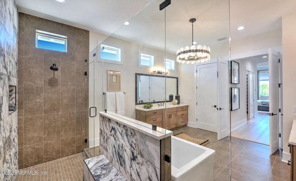 Furnished interior view inside a new home in , Fernandina Beach (Image 31).