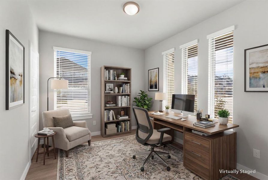 Office - Virtually Staged