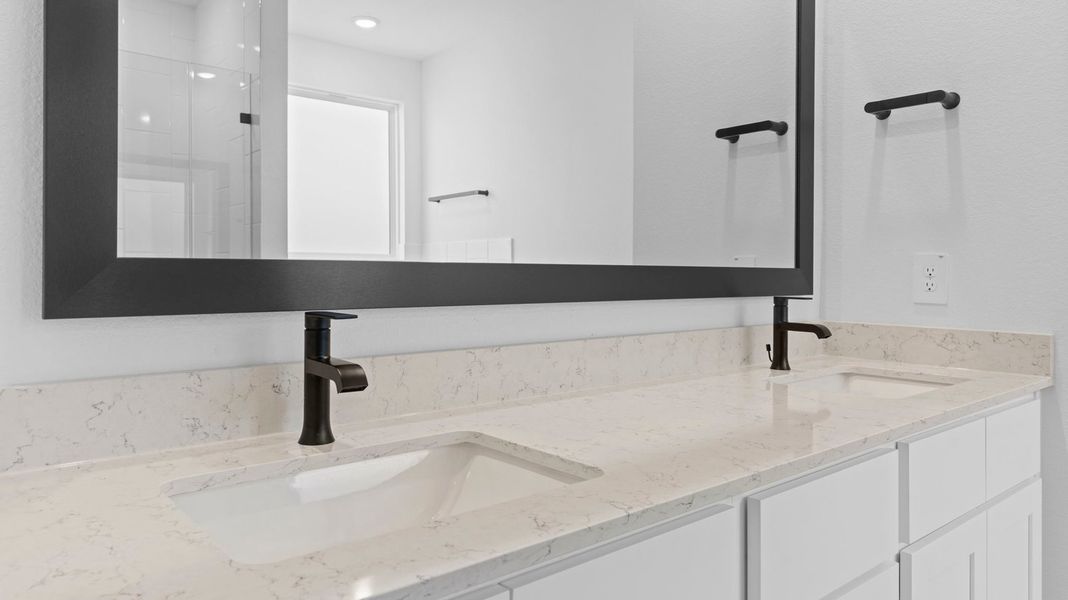 Representative interior finishes for a home built from the LANCASTER by D.R. Horton in Alexander, Pearland (Image 8). Representative interior finishes for a home built from the LANCASTER by D.R. Horton in Alexander, Pearland (Image 8).