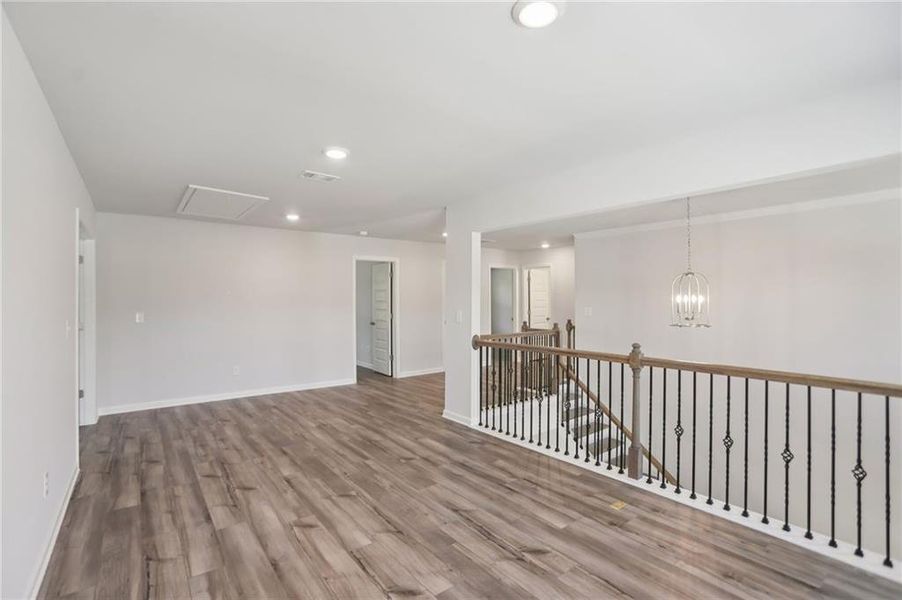 Spacious, unfurnished interior of a new home in Grandview at Millers Mill, Stockbridge (Image 27). Spacious, unfurnished interior of a new home in Grandview at Millers Mill, Stockbridge (Image 27).