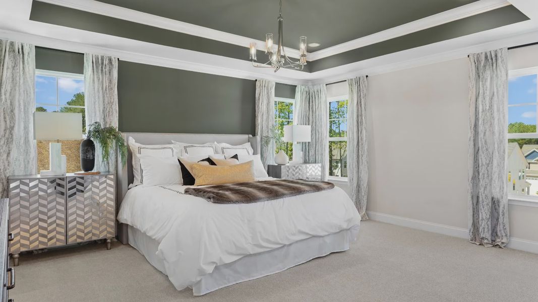 Furnished interior view inside a new home in Sidney Creek Single Family, Zebulon (Image 14).