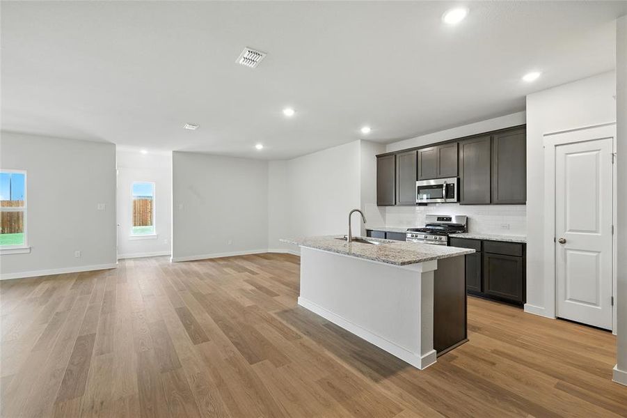 Furnished interior view inside a new home in Simpson Crossing, Princeton (Image 5). Furnished interior view inside a new home in Simpson Crossing, Princeton (Image 5).