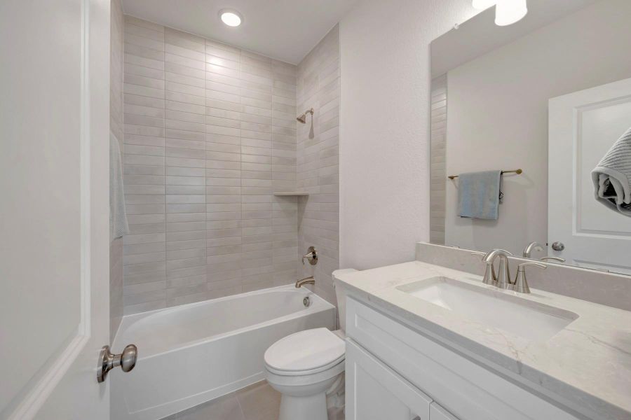 Furnished interior view inside a new home in Grange 45' Homesites, Katy (Image 9).