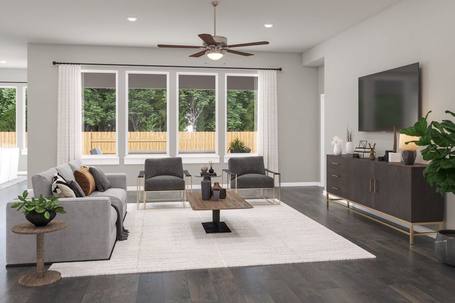 Representative furnished interior of a home built from the Rosedale by Tri Pointe Homes in Lariat, Liberty Hill (Image 13).