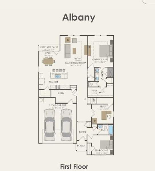 Pulte Homes, Albany floor plan