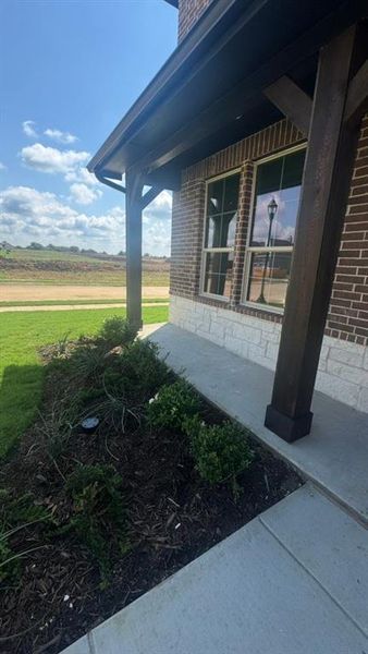 Exterior details and patio area of a home in Liberty Pointe, Gainesville (Image 3). Exterior details and patio area of a home in Liberty Pointe, Gainesville (Image 3).