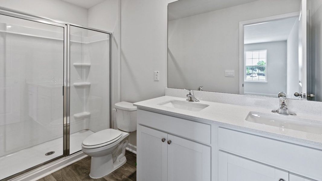Furnished interior view inside a new home in The Townes at Wilson's Ridge, Smithfield (Image 9).
