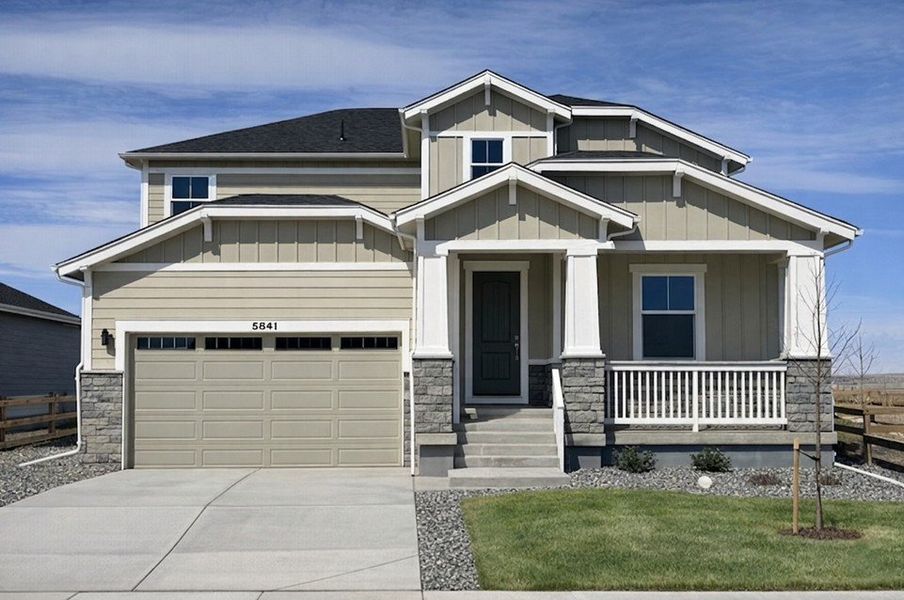 5841 Aspenglow - Front Elevation 5841 Aspenglow - Front Elevation