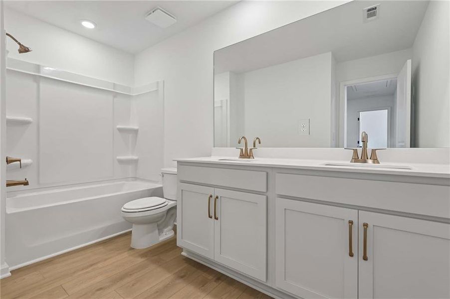 Furnished interior view inside a new home in Langston Reserve, Cartersville (Image 8).