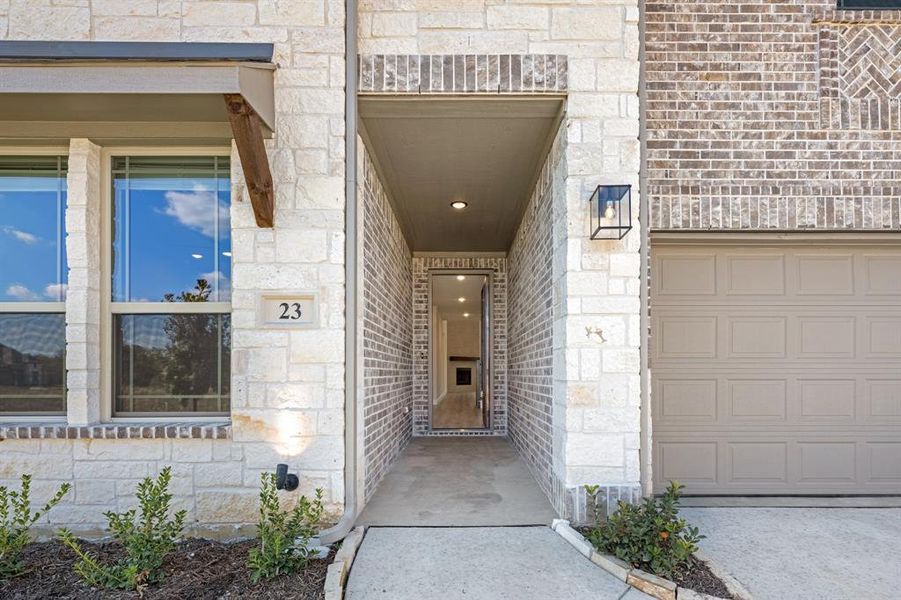 Exterior details and patio area of a home in Mockingbird Hills 60-65, Joshua (Image 26).
