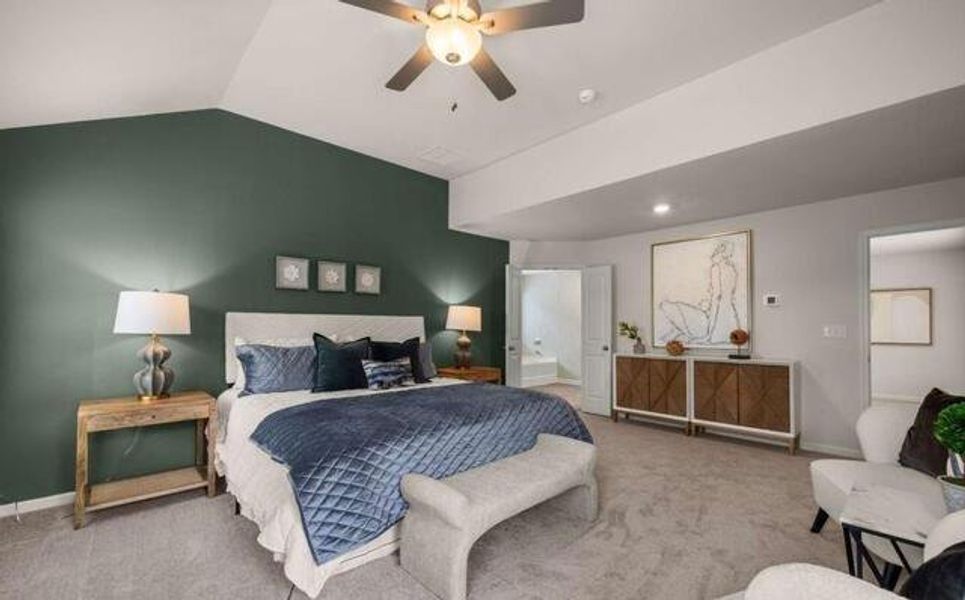 Furnished interior view inside a new home in Walden Park - The Retreat, Jonesboro (Image 29).