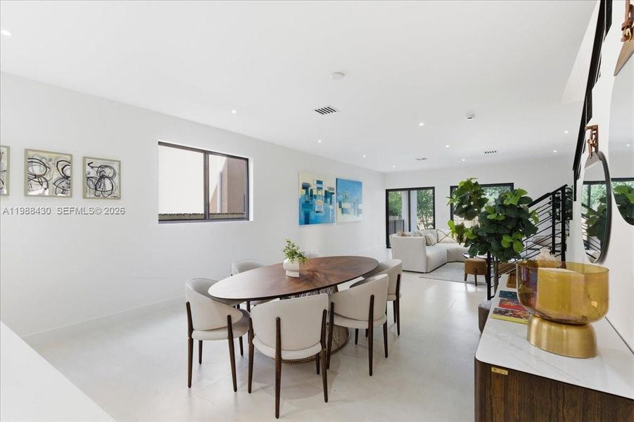 Furnished interior view inside a new home in , Miami (Image 9). Furnished interior view inside a new home in , Miami (Image 9).