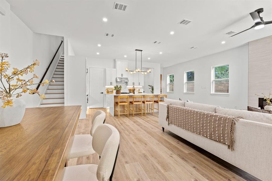 Furnished interior view inside a new home in , Dallas (Image 8).