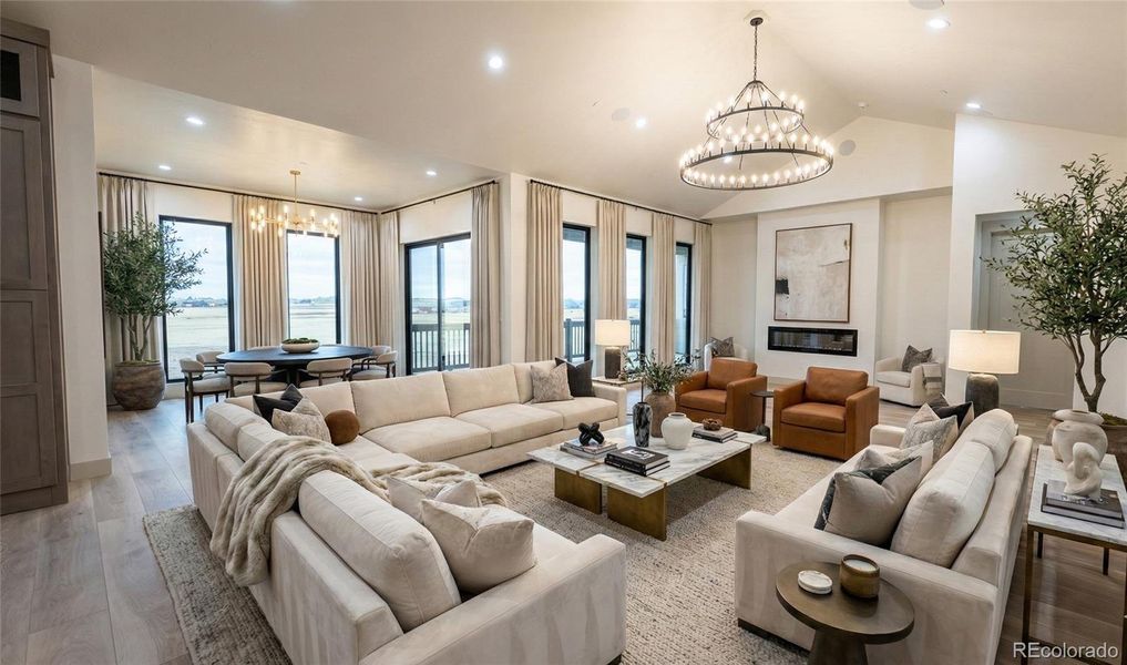 Furnished interior view inside a new home in , Keenesburg (Image 10).