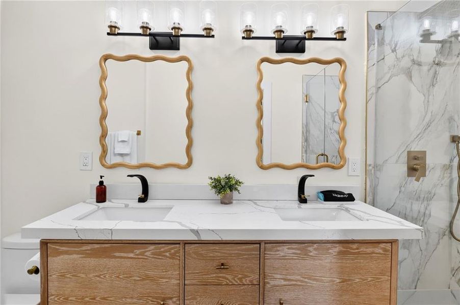 Furnished interior view inside a new home in , Atlanta (Image 34).