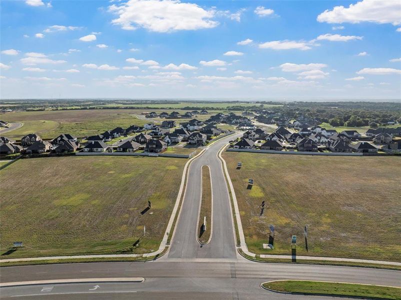 Aerial view of residential area Aerial view of residential area
