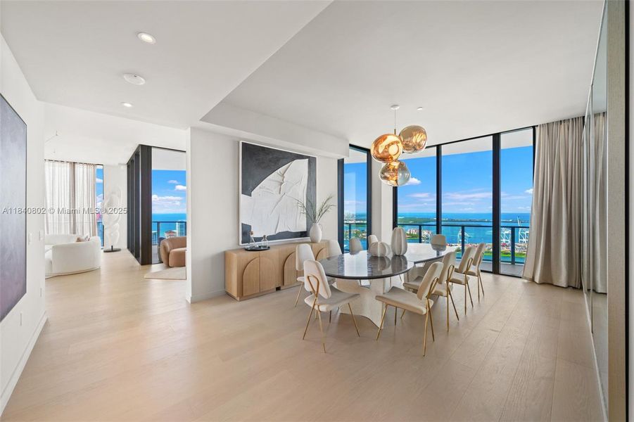 Furnished interior view inside a new home in , Miami Beach (Image 51).
