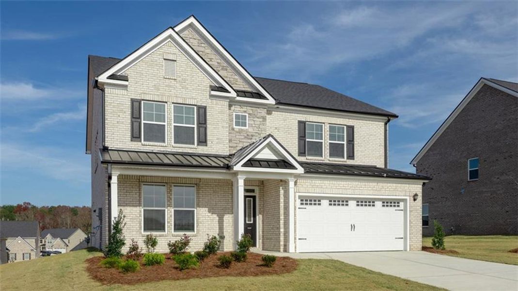 Front exterior of a new home in Westland, Bogart, GA, highlighting curb appeal (Image 2).
