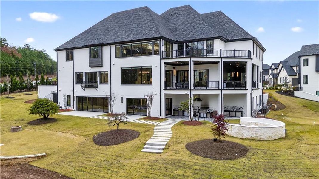 Front exterior of a new home in , Suwanee, GA, highlighting curb appeal (Image 28).
