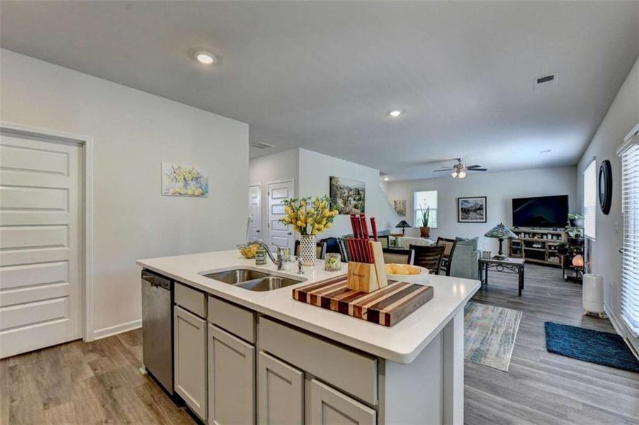Furnished interior view inside a new home in Twin Lakes, Hoschton (Image 32).