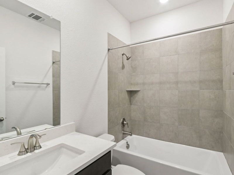 Furnished interior view inside a new home in Prairie Winds - Executive Collection, Hutto (Image 5).