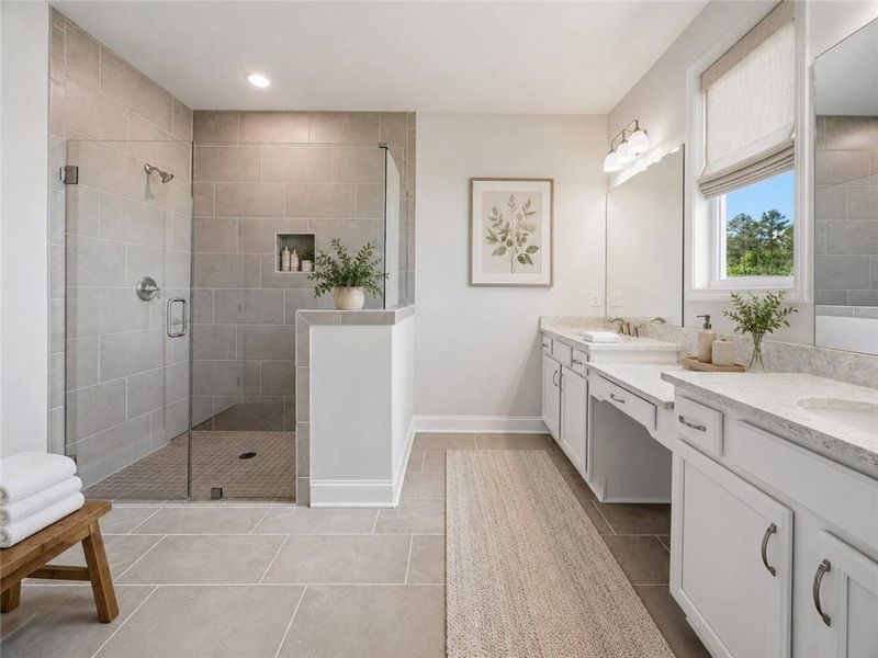 Furnished interior view inside a new home in , Hiram (Image 9).