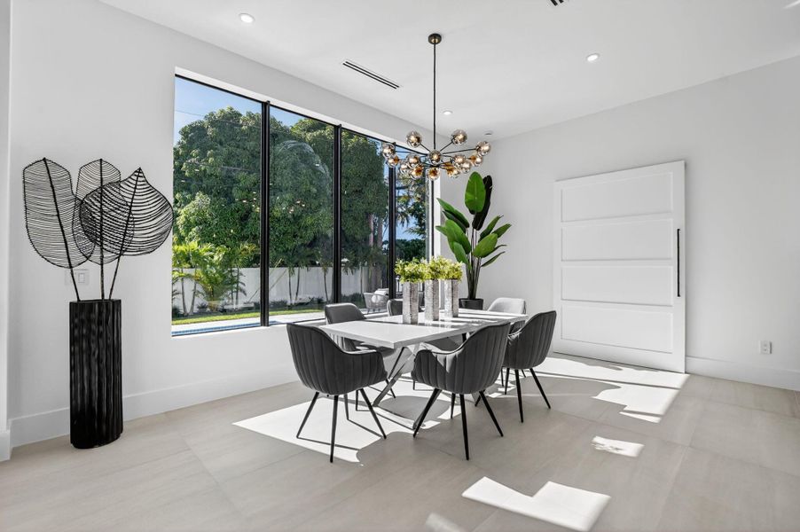 Furnished interior view inside a new home in , Boca Raton (Image 9).