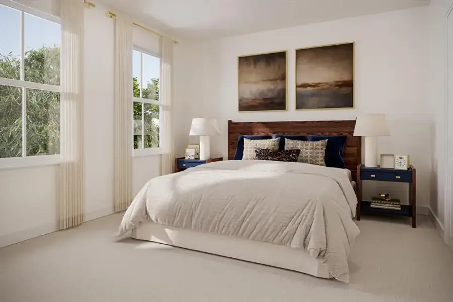 Representative furnished interior of a home built from the Harrington Bay by Ryan Homes in Kelton, Charlotte (Image 12).