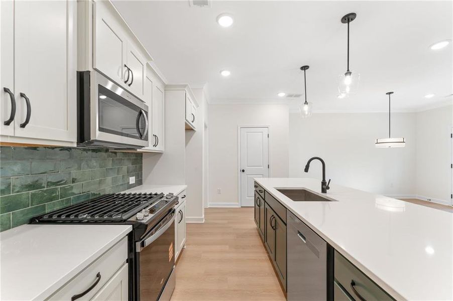 Furnished interior view inside a new home in River Walk Place, Lawrenceville (Image 10).